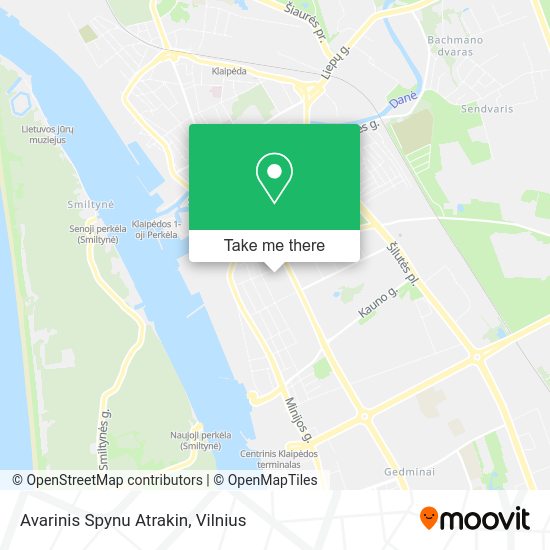 Карта Avarinis Spynu Atrakin