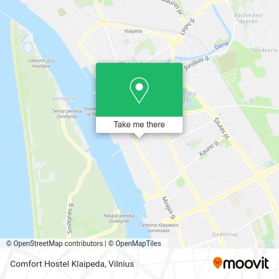 Карта Comfort Hostel Klaipeda