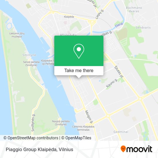 Карта Piaggio Group Klaipėda