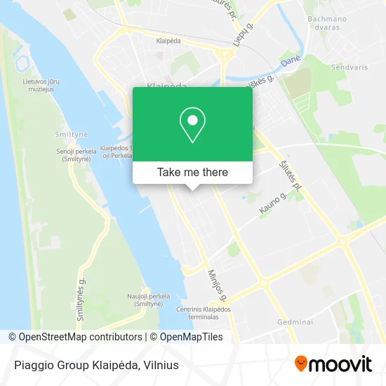 Карта Piaggio Group Klaipėda