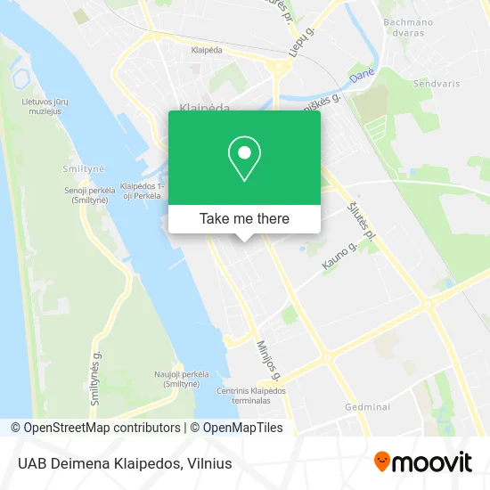 Карта UAB Deimena Klaipedos