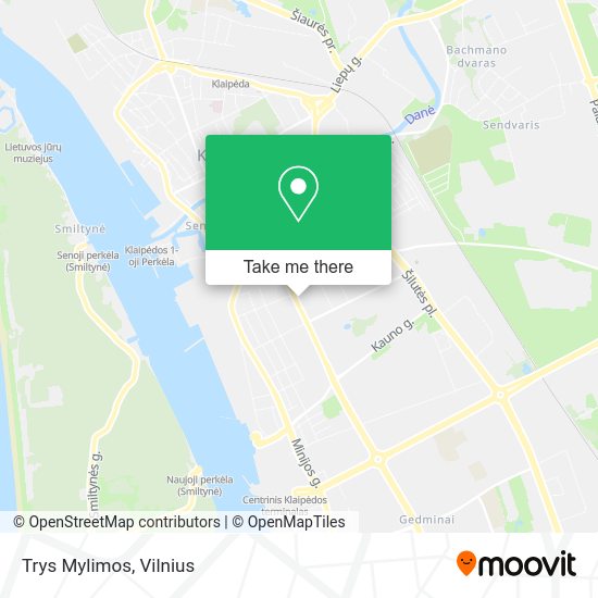 Карта Trys Mylimos