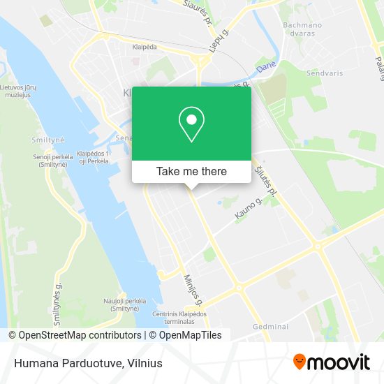 Карта Humana Parduotuve