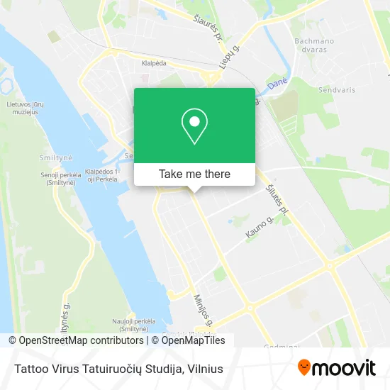 Tattoo Virus Tatuiruočių Studija map