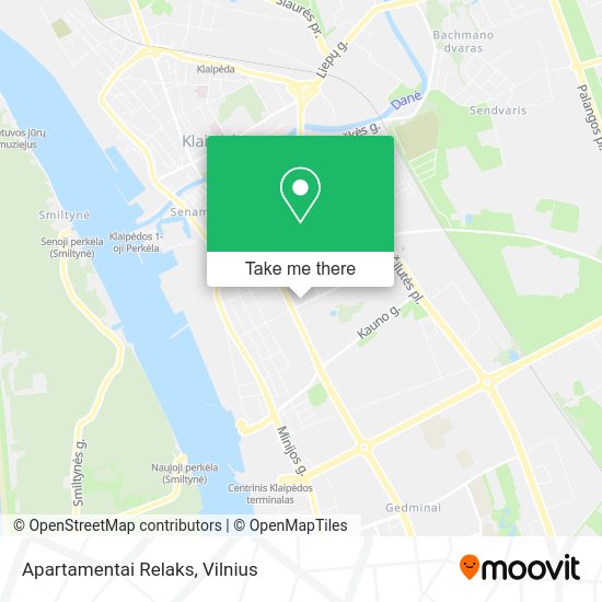 Карта Apartamentai Relaks