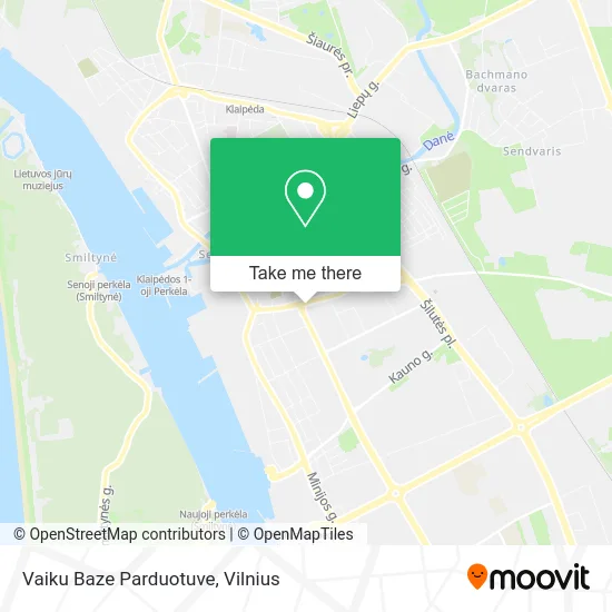 Карта Vaiku Baze Parduotuve