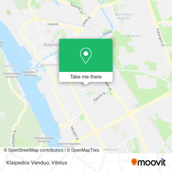 Карта Klaipedos Vanduo