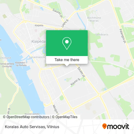Карта Koralas Auto Servisas