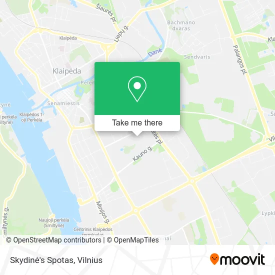 Карта Skydinė's Spotas
