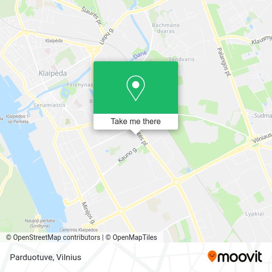 Карта Parduotuve