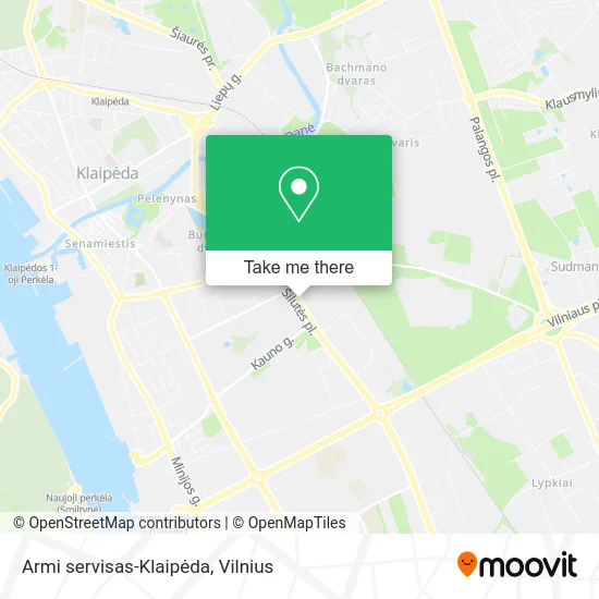 Карта Armi servisas-Klaipėda