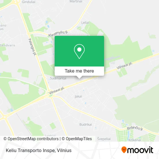 Карта Keliu Transporto Inspe