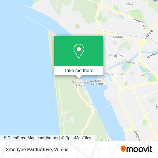 Карта Smeltyne Parduotuve