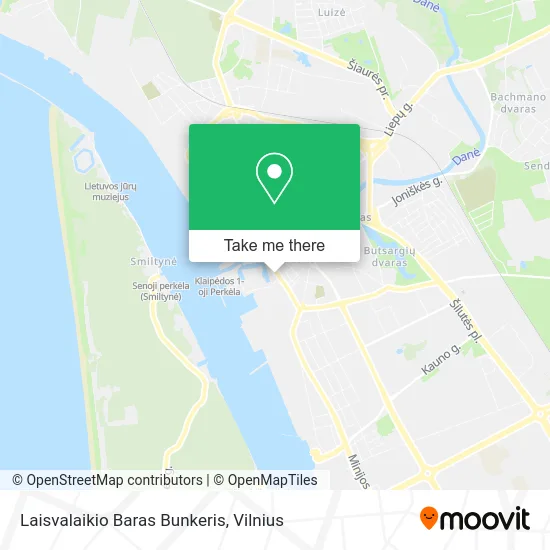 Карта Laisvalaikio Baras Bunkeris