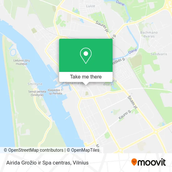 Карта Airida Grožio ir Spa centras