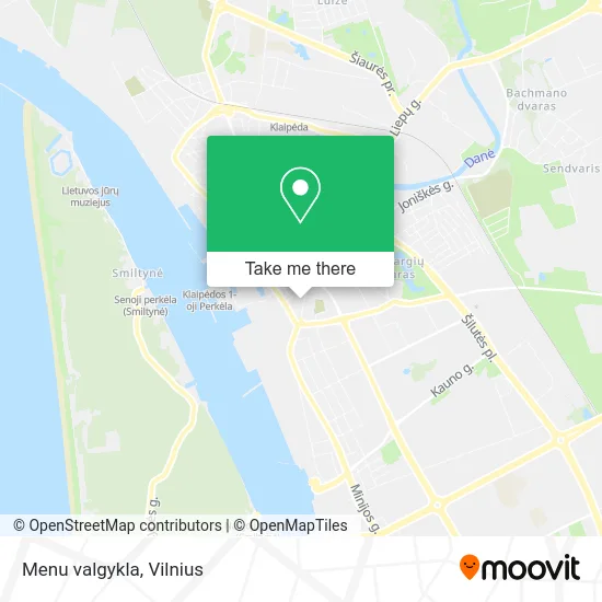 Menu valgykla map