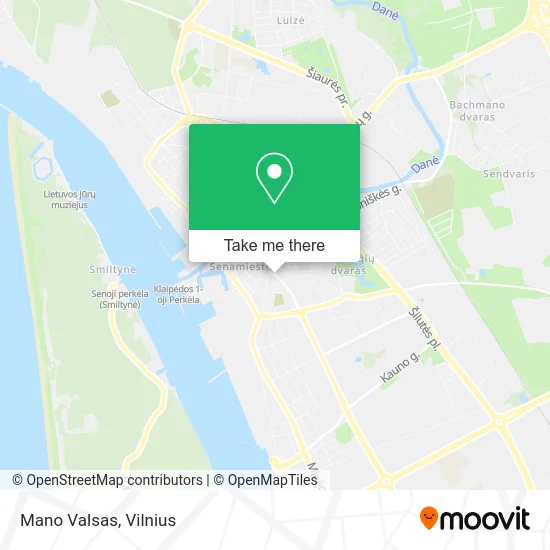 Карта Mano Valsas