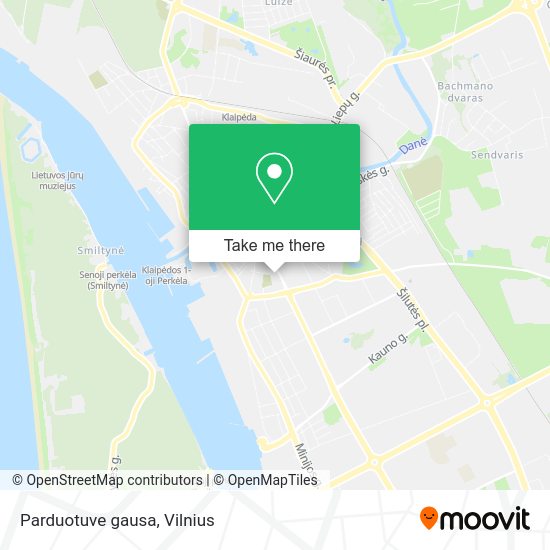 Карта Parduotuve gausa