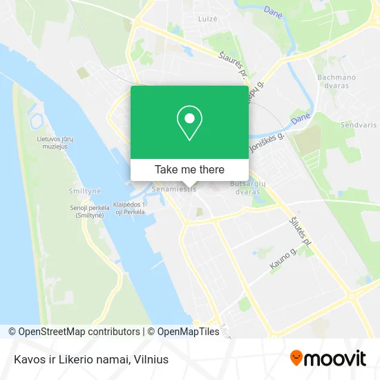 Карта Kavos ir Likerio namai