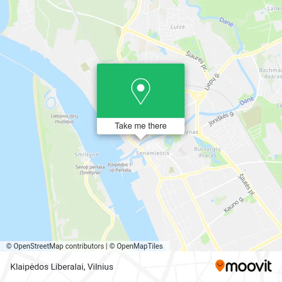 Карта Klaipėdos Liberalai