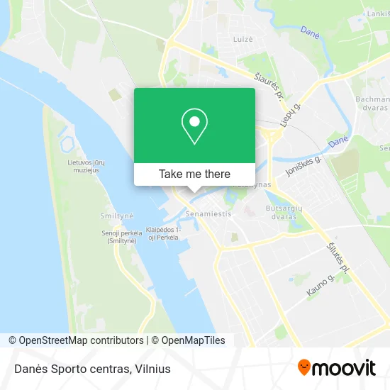 Карта Danės Sporto centras