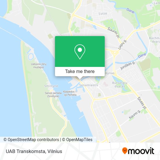 Карта UAB Transkomsta
