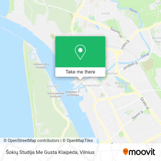 Карта Šokių Studija Me Gusta Klaipėda