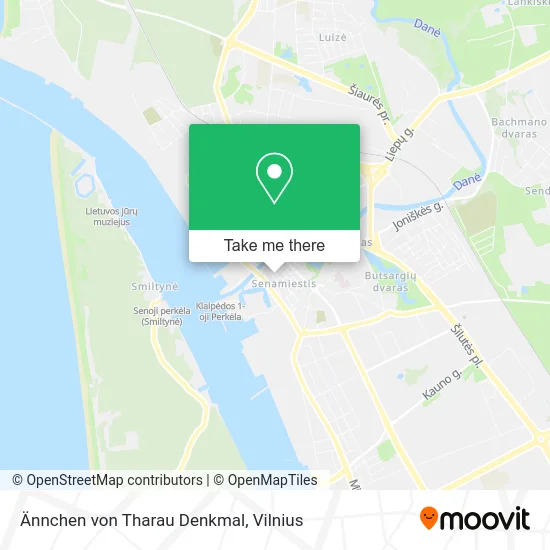 Карта Ännchen von Tharau Denkmal