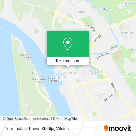 Карта Terminalas - Kavos Studija