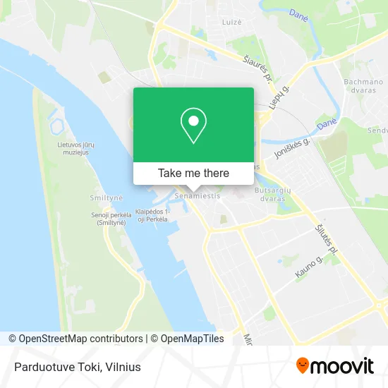 Карта Parduotuve Toki