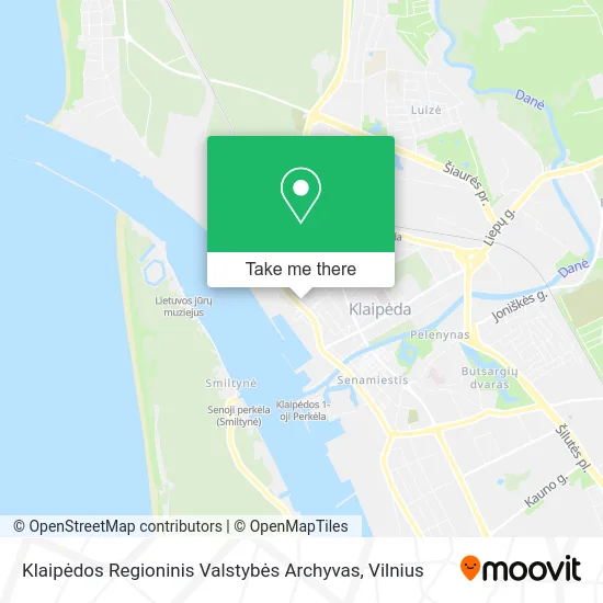 Карта Klaipėdos Regioninis Valstybės Archyvas