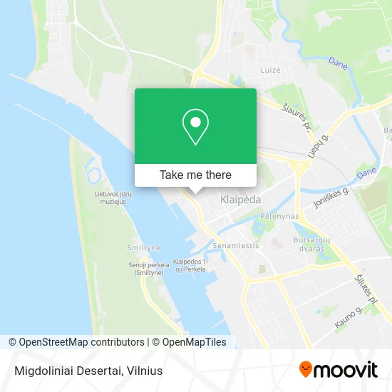 Карта Migdoliniai Desertai