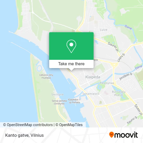 Карта Kanto gatve