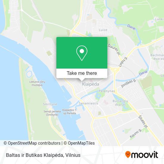 Карта Baltas ir Butikas Klaipėda