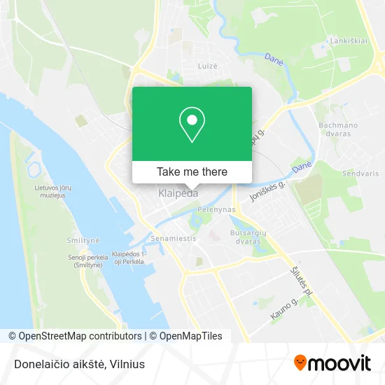 Карта Donelaičio aikštė