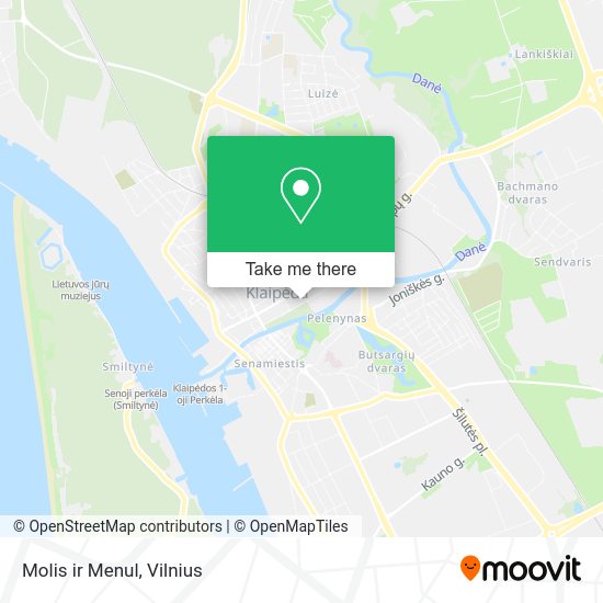 Карта Molis ir Menul