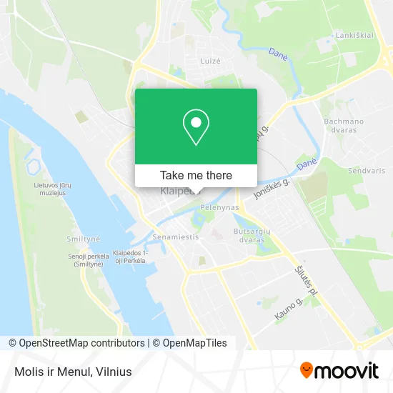 Карта Molis ir Menul