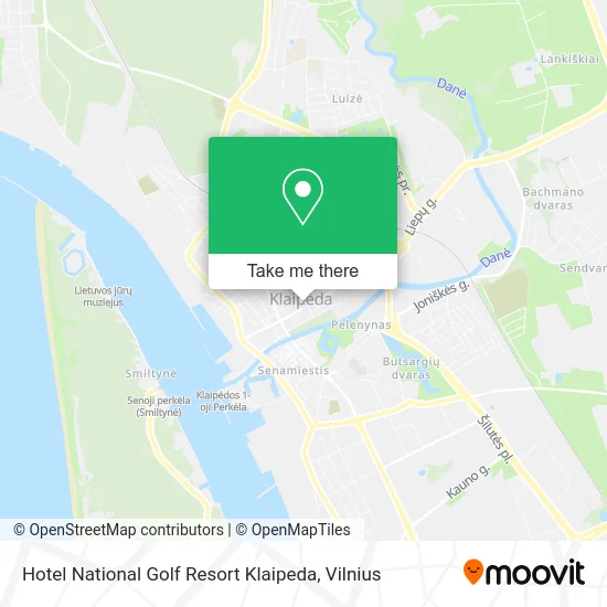 Карта Hotel National Golf Resort Klaipeda