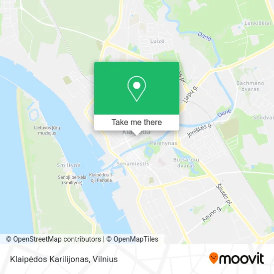 Карта Klaipėdos Karilijonas