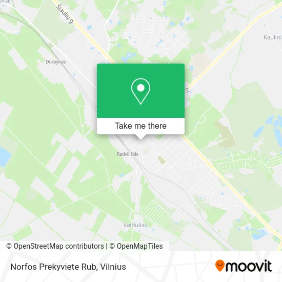 Карта Norfos Prekyviete Rub