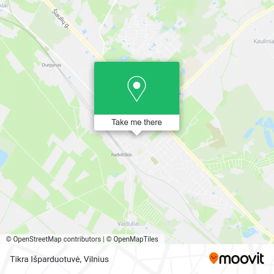 Карта Tikra Išparduotuvė