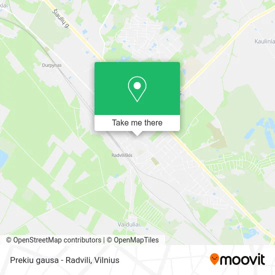 Карта Prekiu gausa - Radvili