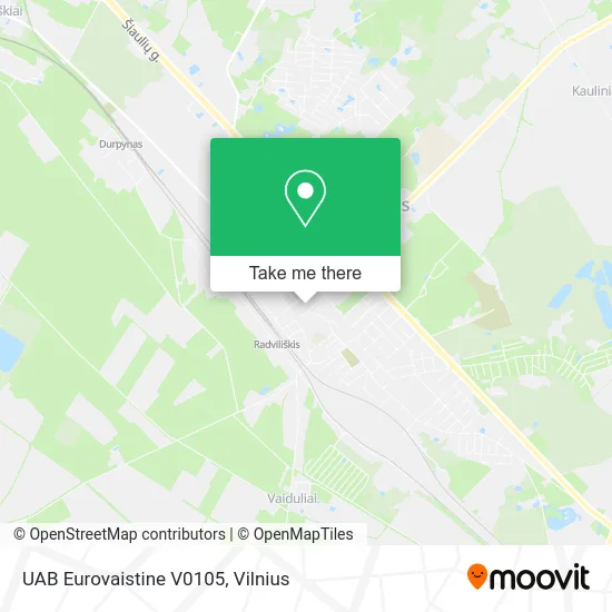 Карта UAB Eurovaistine V0105