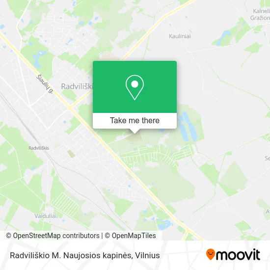 Карта Radviliškio M. Naujosios kapinės