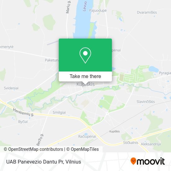Карта UAB Panevezio Dantu Pr