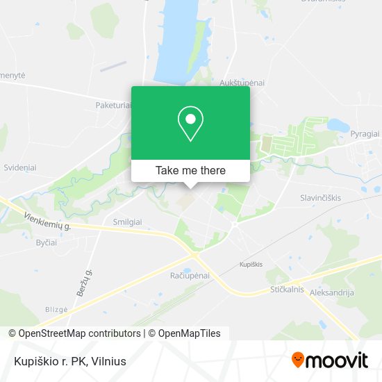 Карта Kupiškio r. PK