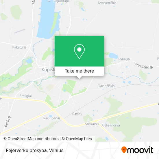 Карта Fejerverku prekyba