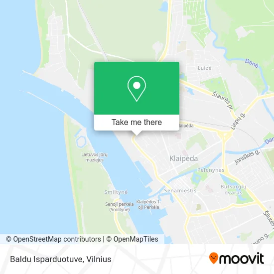 Карта Baldu Isparduotuve
