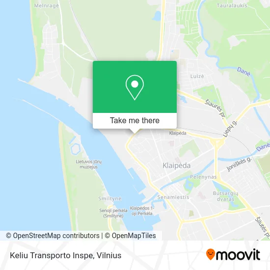 Карта Keliu Transporto Inspe
