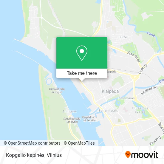 Карта Kopgalio kapinės